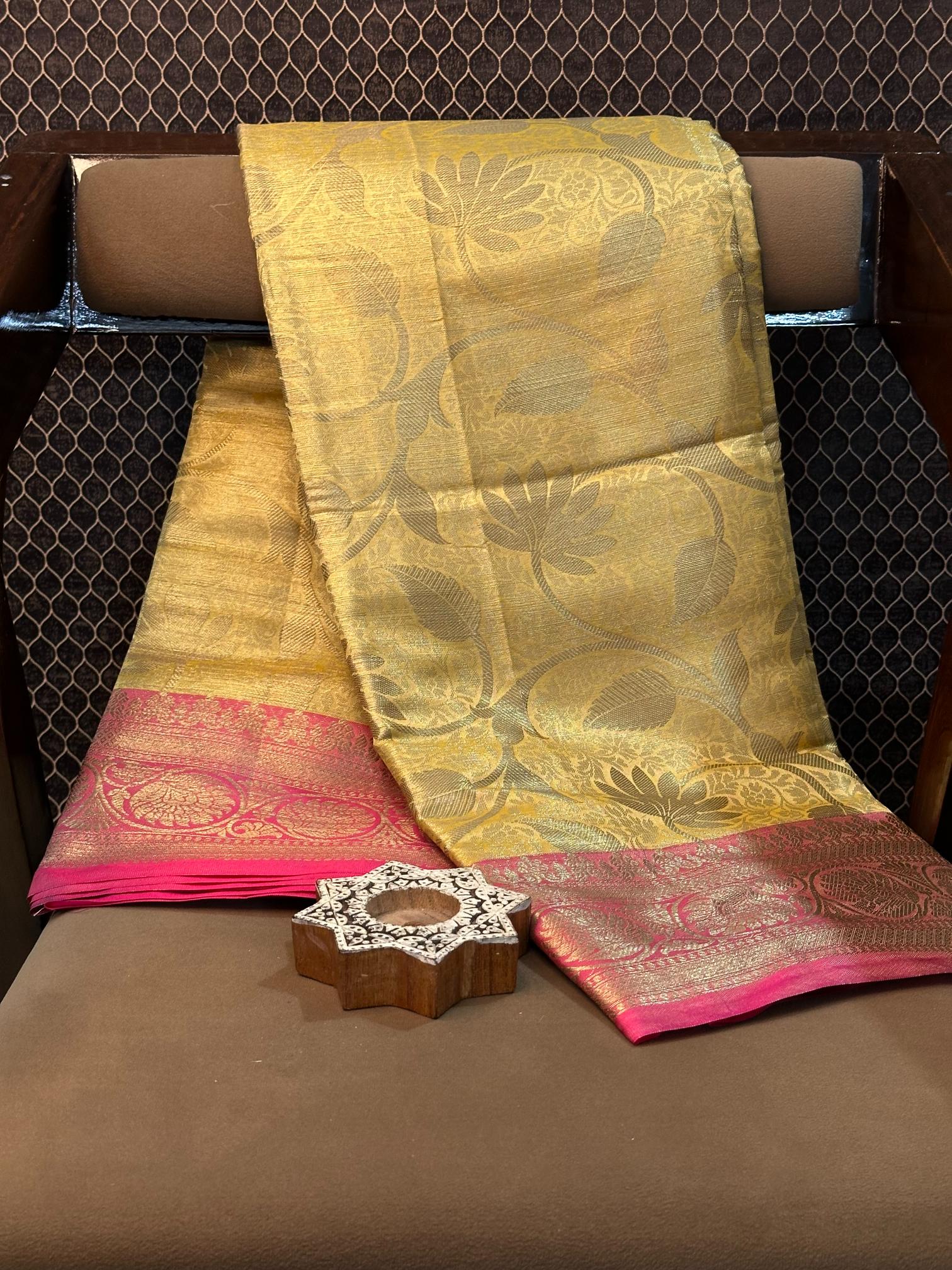 Eccentric Zari Weave Softsilk Heritage Banarasi Saree