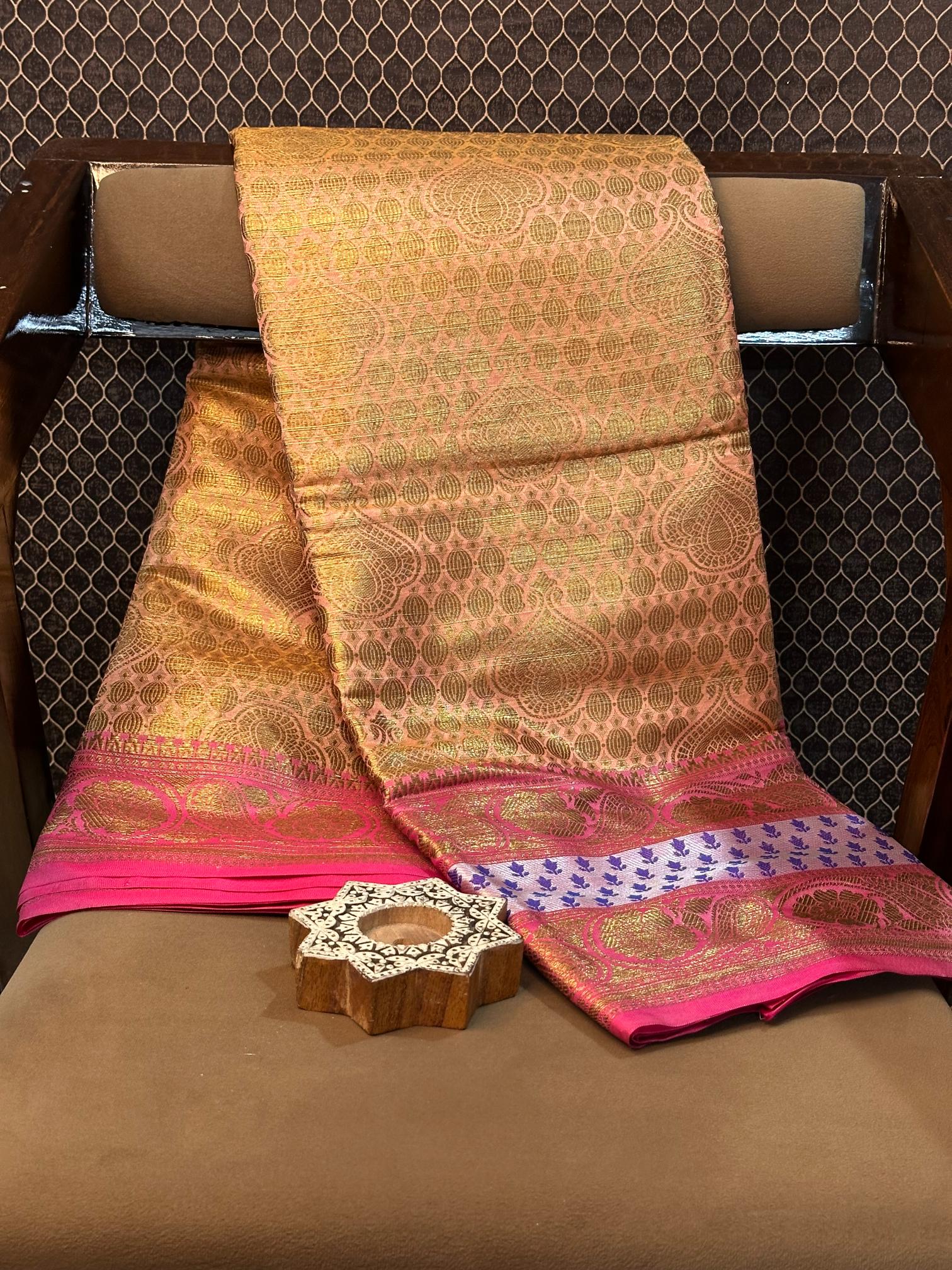 Eccentric Zari Weave Softsilk Heritage Banarasi Saree