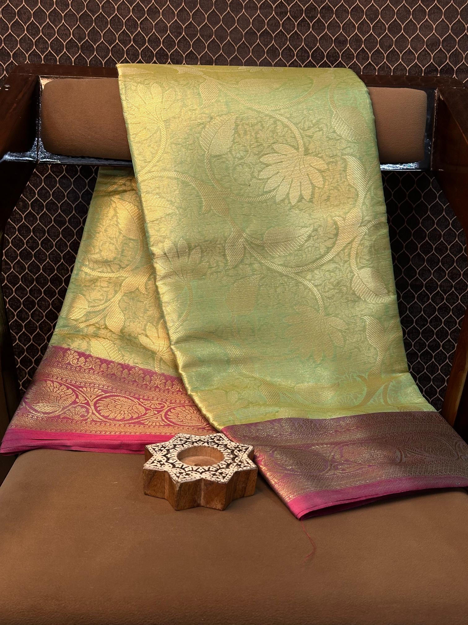 Eccentric zari weave Softsilk Banarasi saree