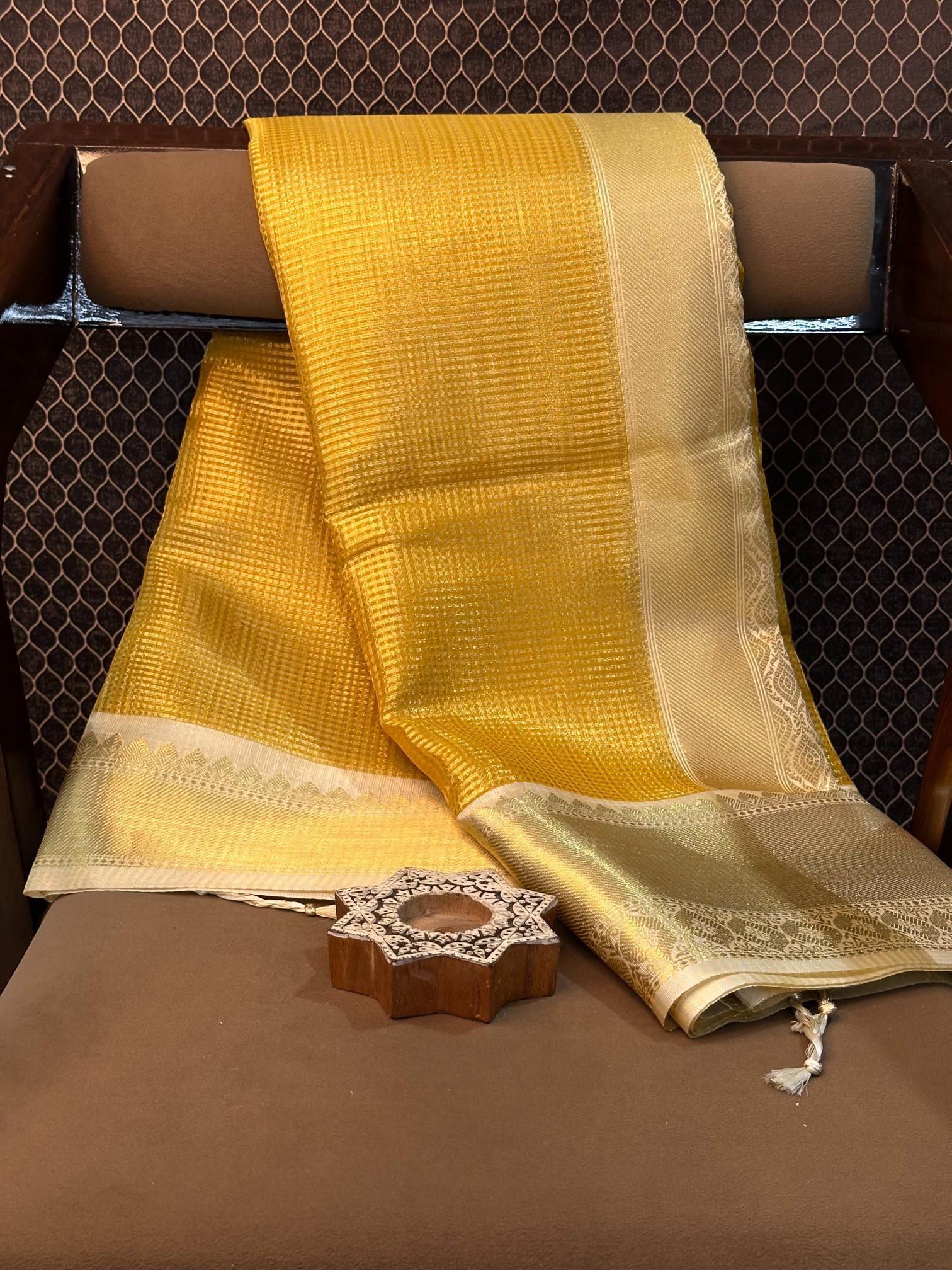Eccentric zari weave Softsilk Banarasi saree