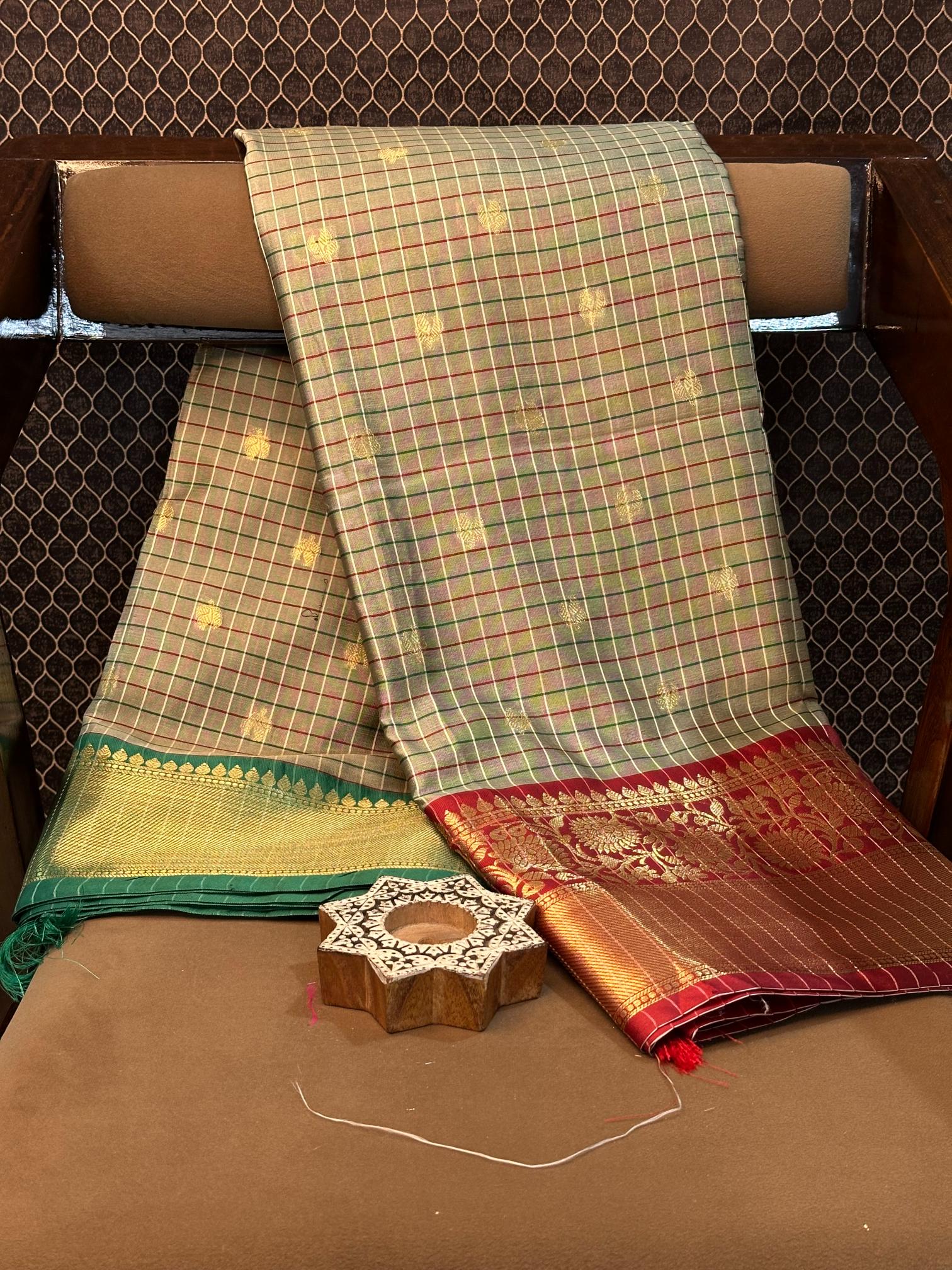 Eccentric zari weave Softsilk Banarasi saree