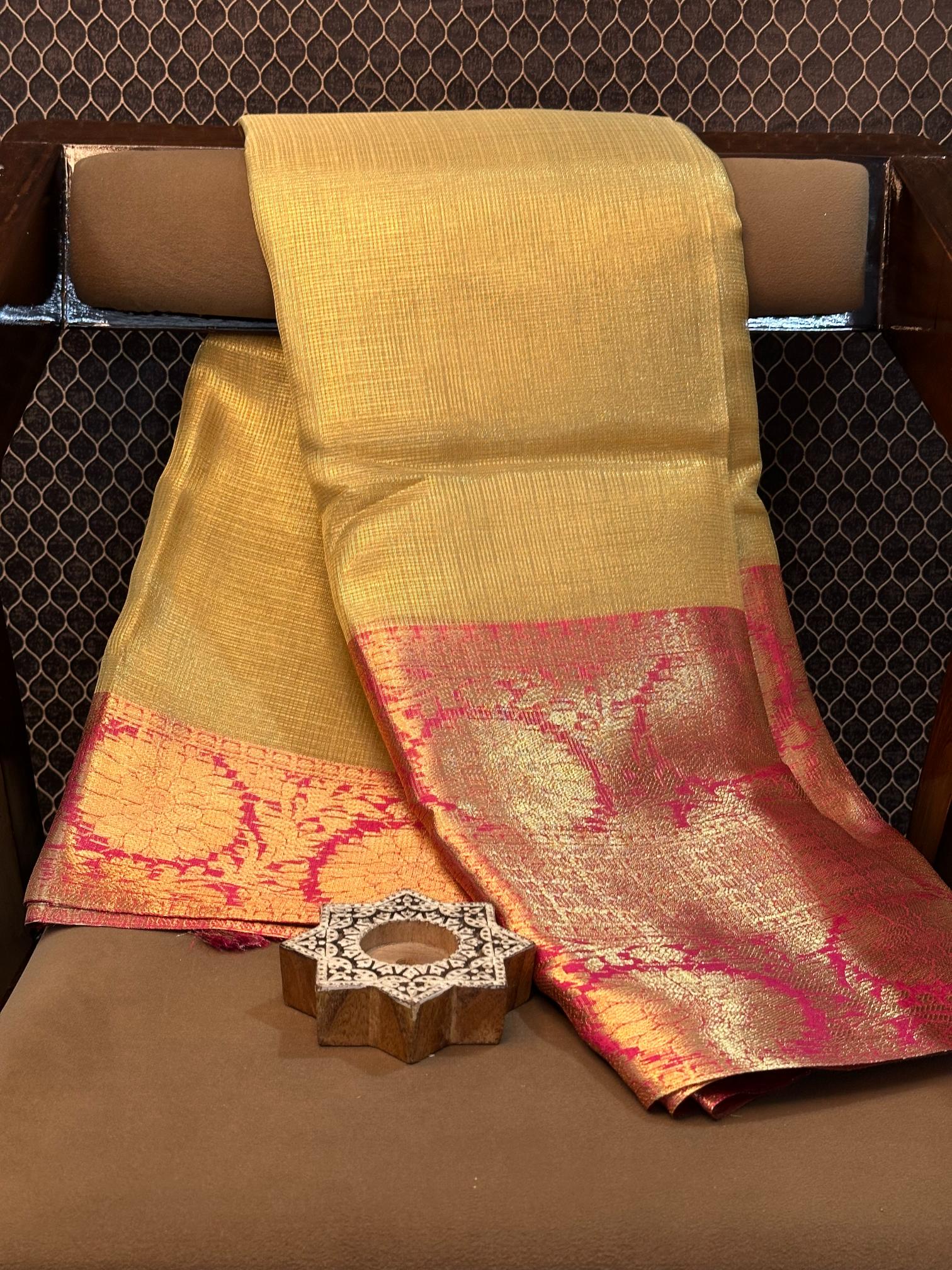 Eccentric zari weave Softsilk Banarasi saree