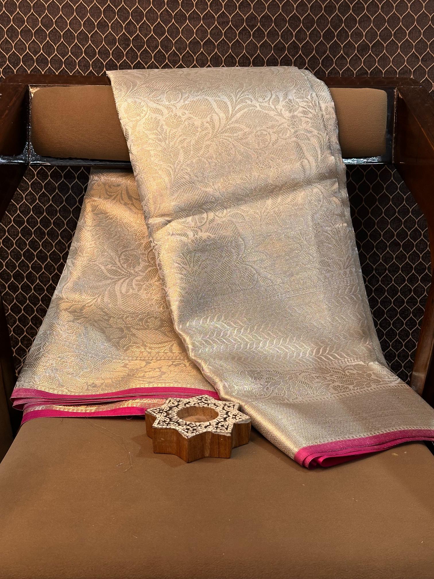 Eccentric zari weave Softsilk Banarasi saree