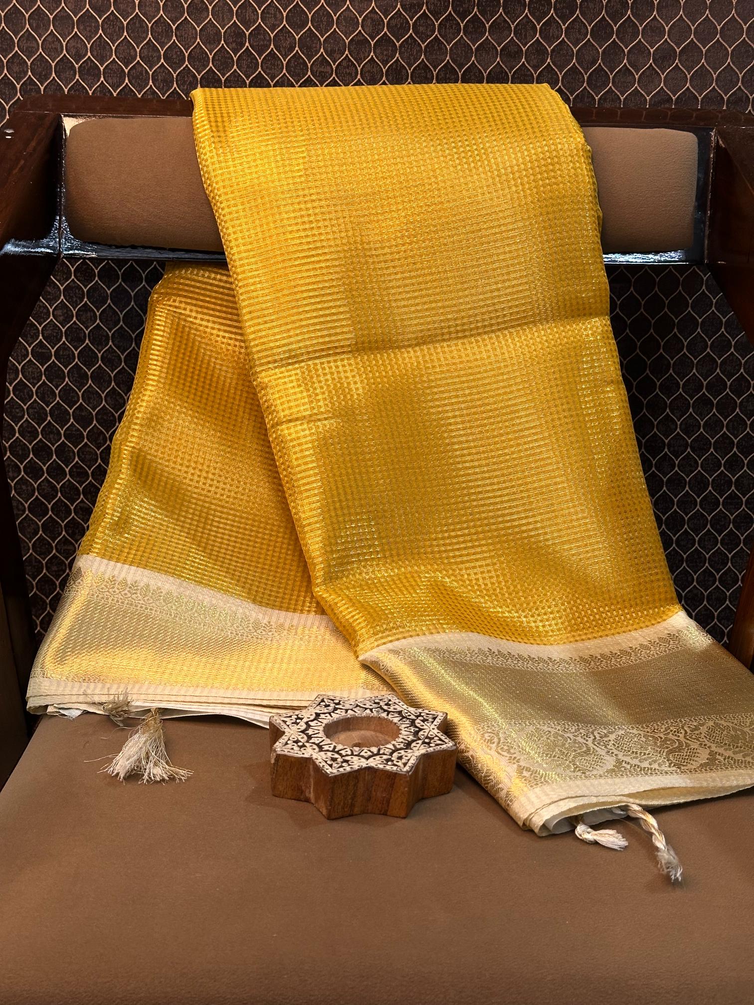 Eccentric zari weave Softsilk Banarasi saree