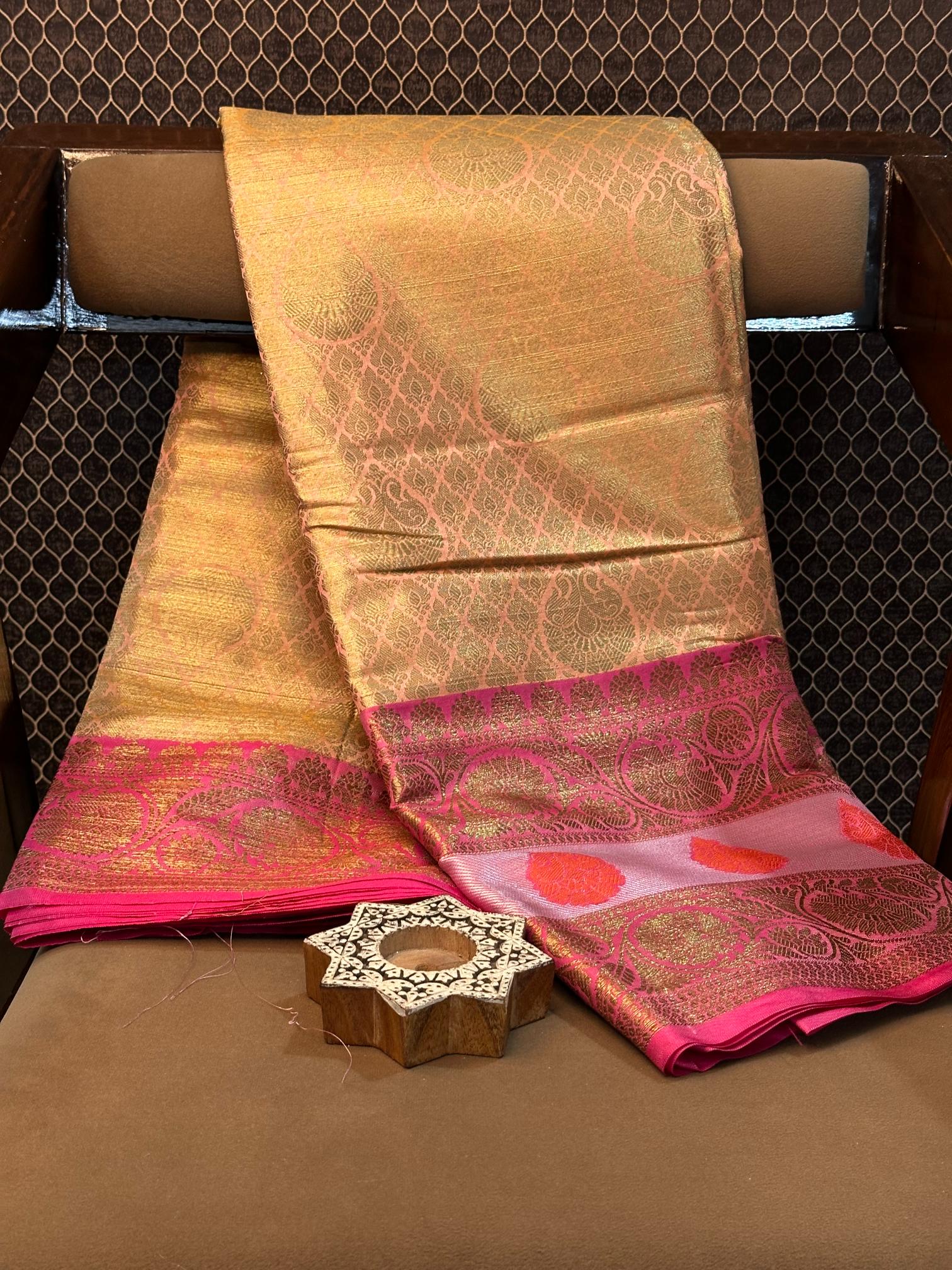 Eccentric Zari Weave Softsilk Heritage Banarasi Saree