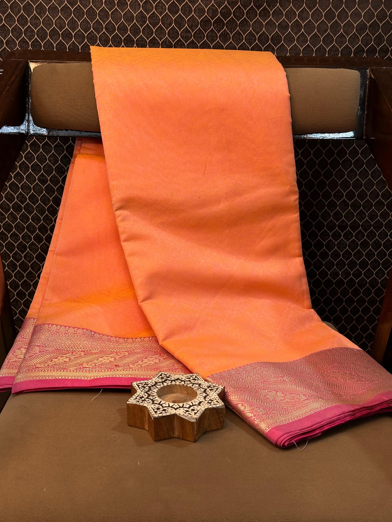 Eccentric zari weave Softsilk Banarasi saree