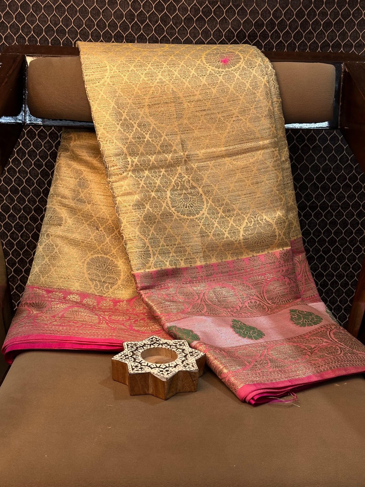 Eccentric zari weave Softsilk Banarasi saree