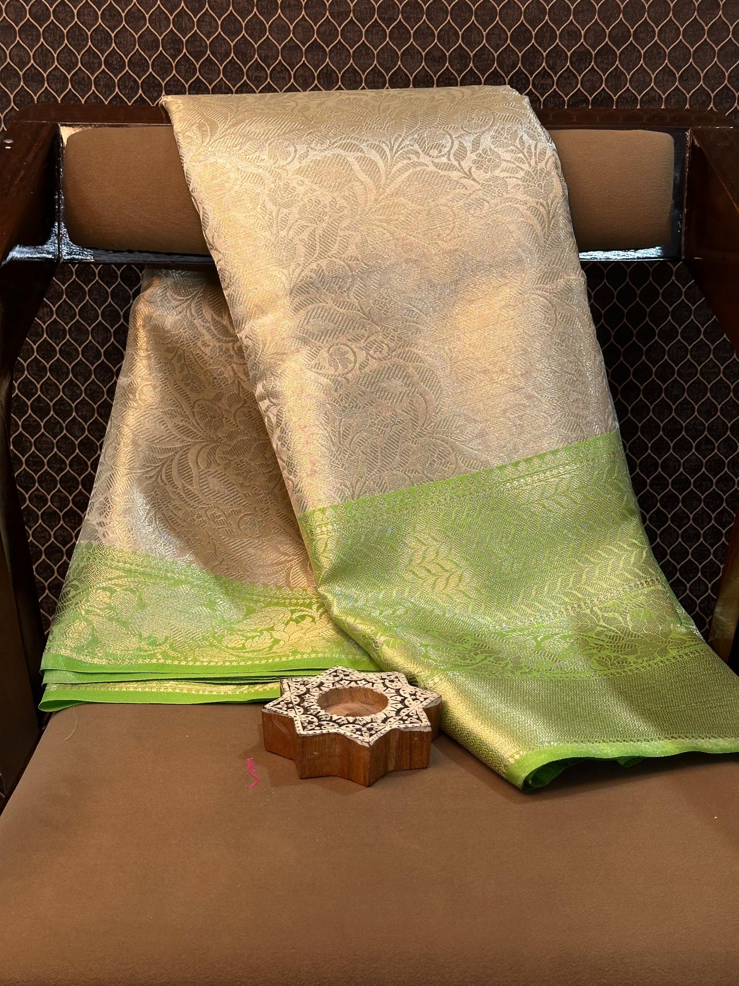 Eccentric zari weave Softsilk Banarasi saree