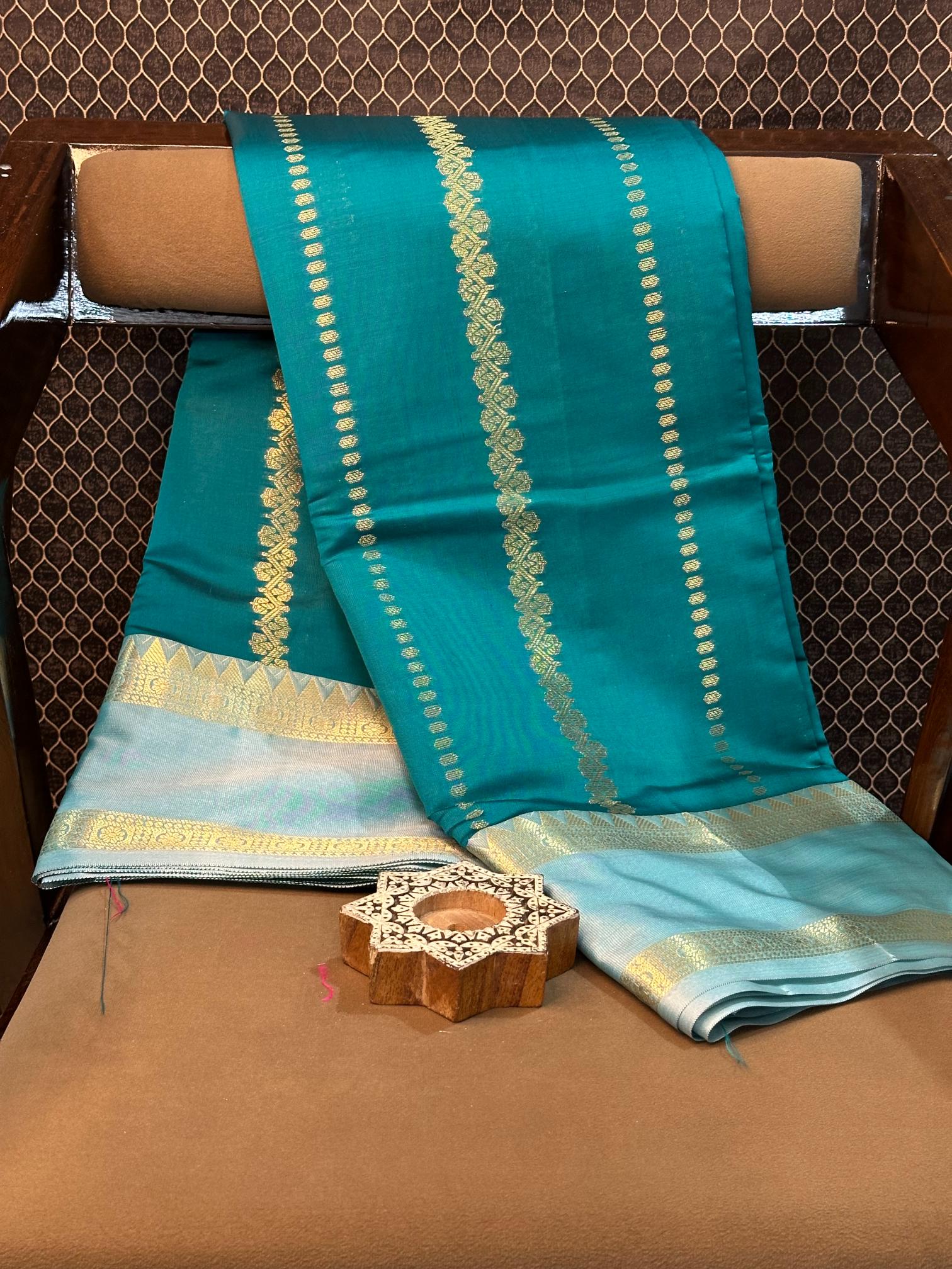 Eccentric zari weave Softsilk Banarasi saree