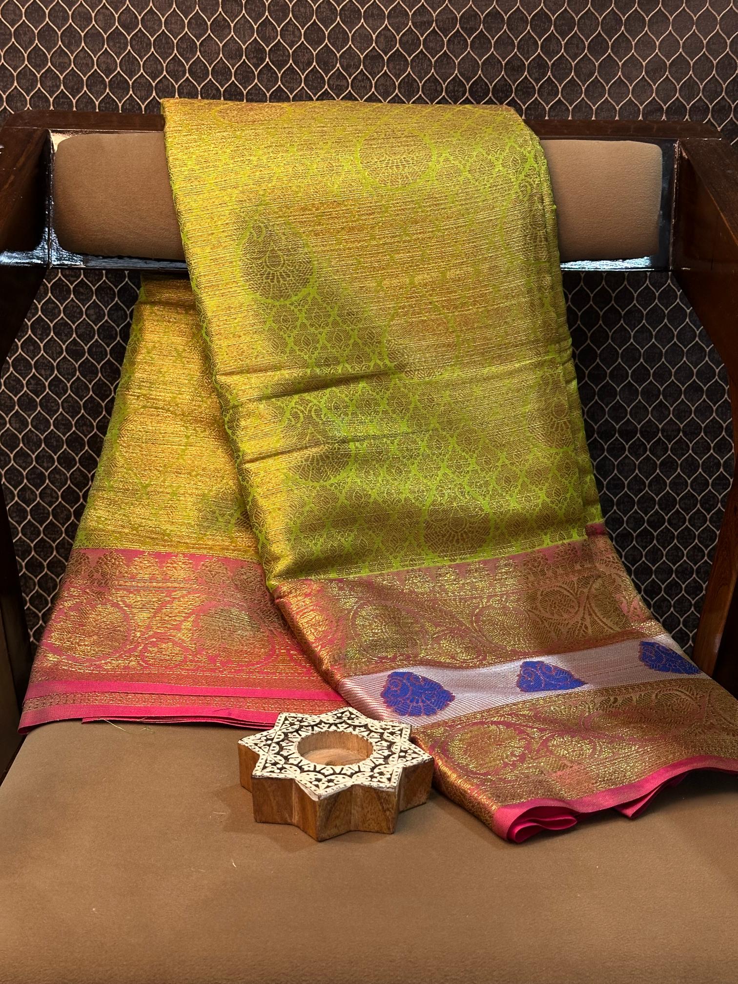 Eccentric Zari Weave Softsilk Heritage Banarasi Saree