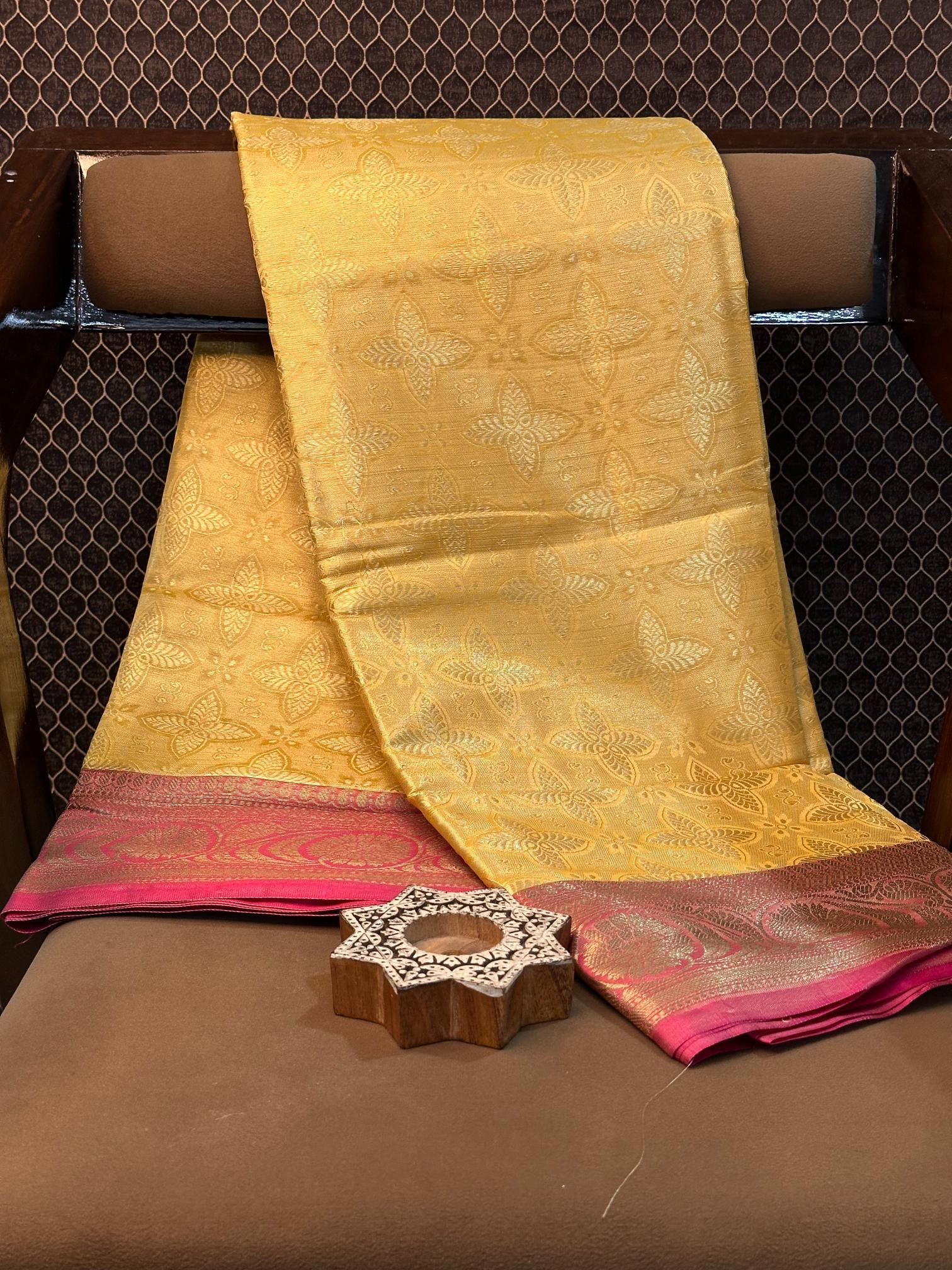 Eccentric Zari Weave Softsilk Heritage Banarasi Saree