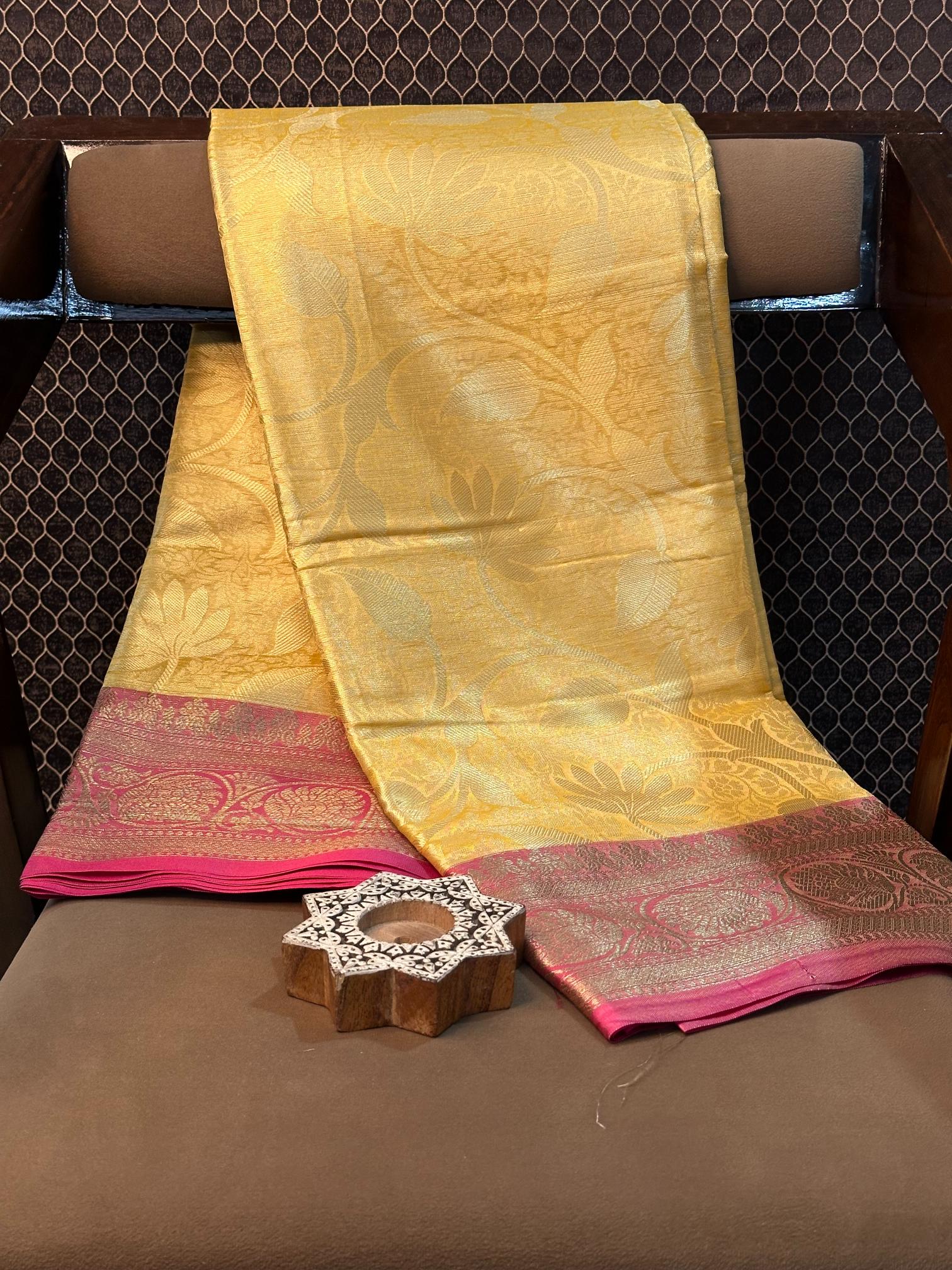 Eccentric zari weave Softsilk Banarasi saree