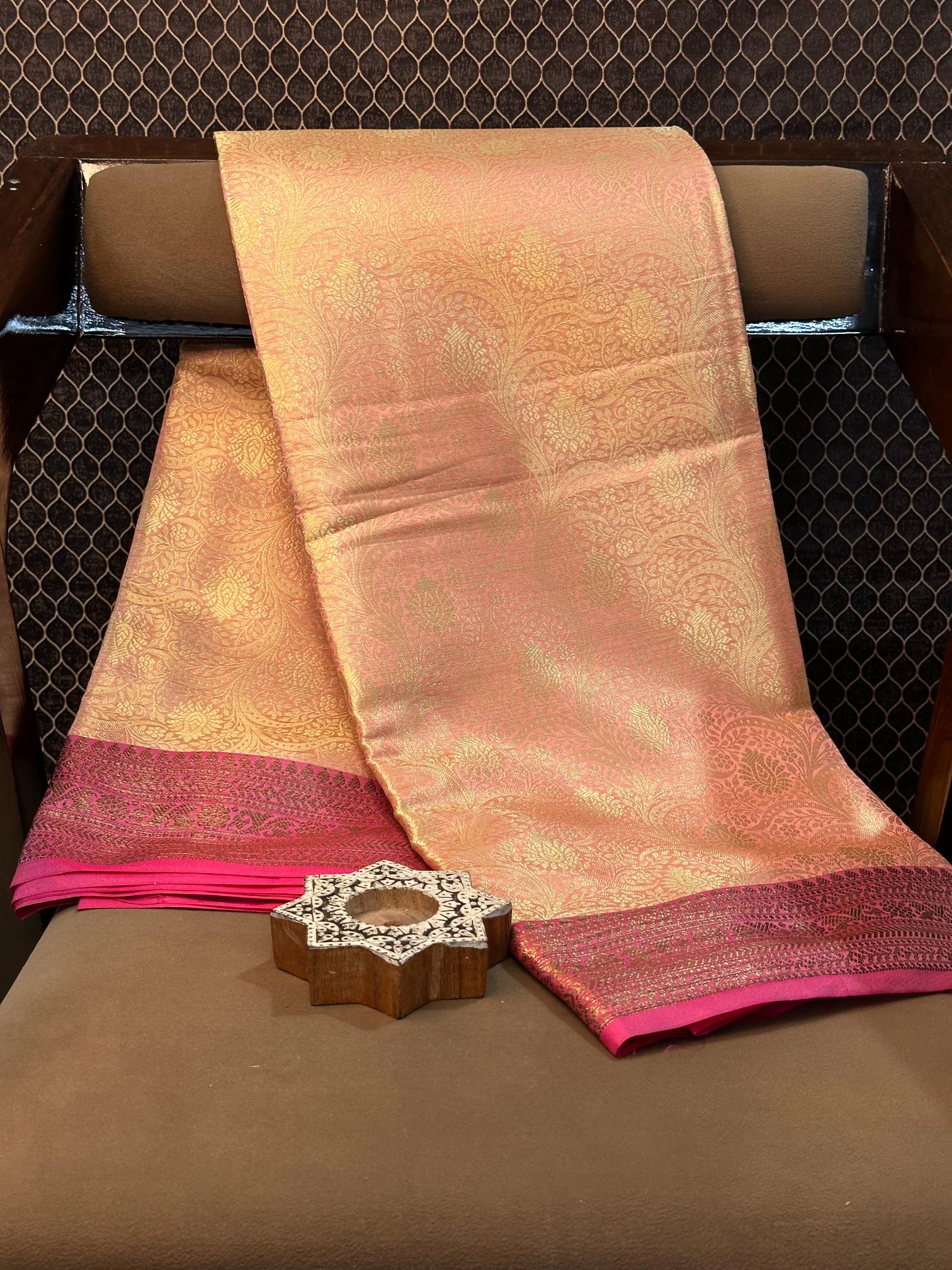 Eccentric zari weave Softsilk Banarasi saree