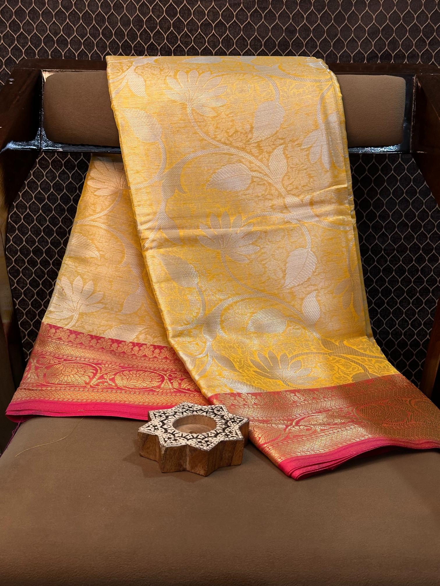 Eccentric Zari Weave Softsilk Heritage Banarasi Saree