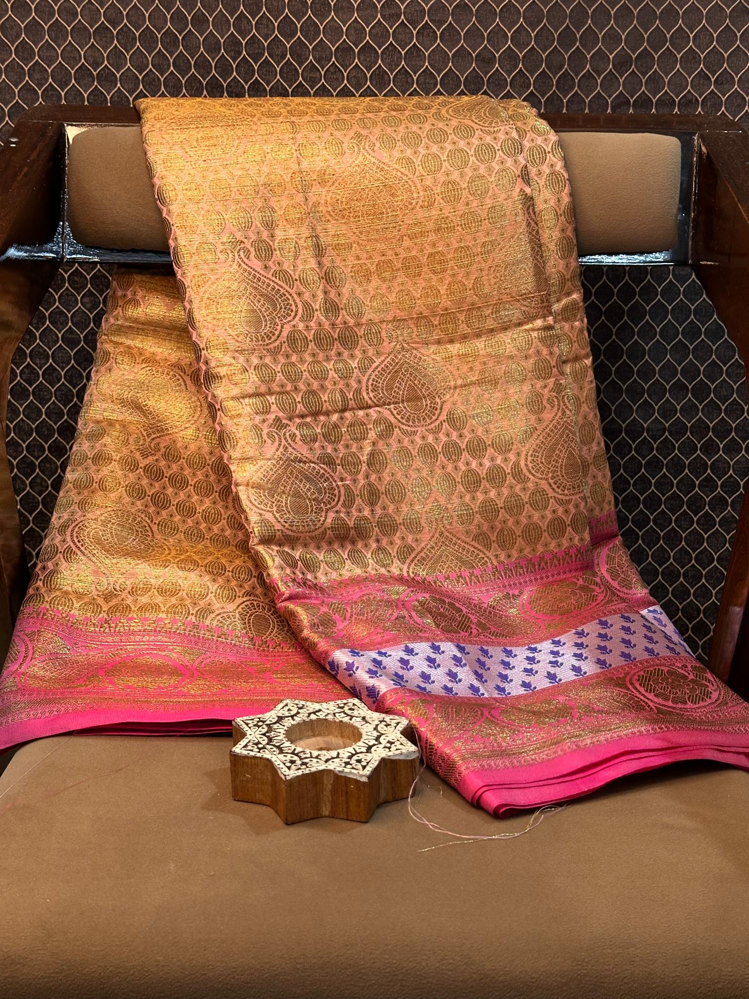 Eccentric Zari Weave Softsilk Heritage Banarasi Saree