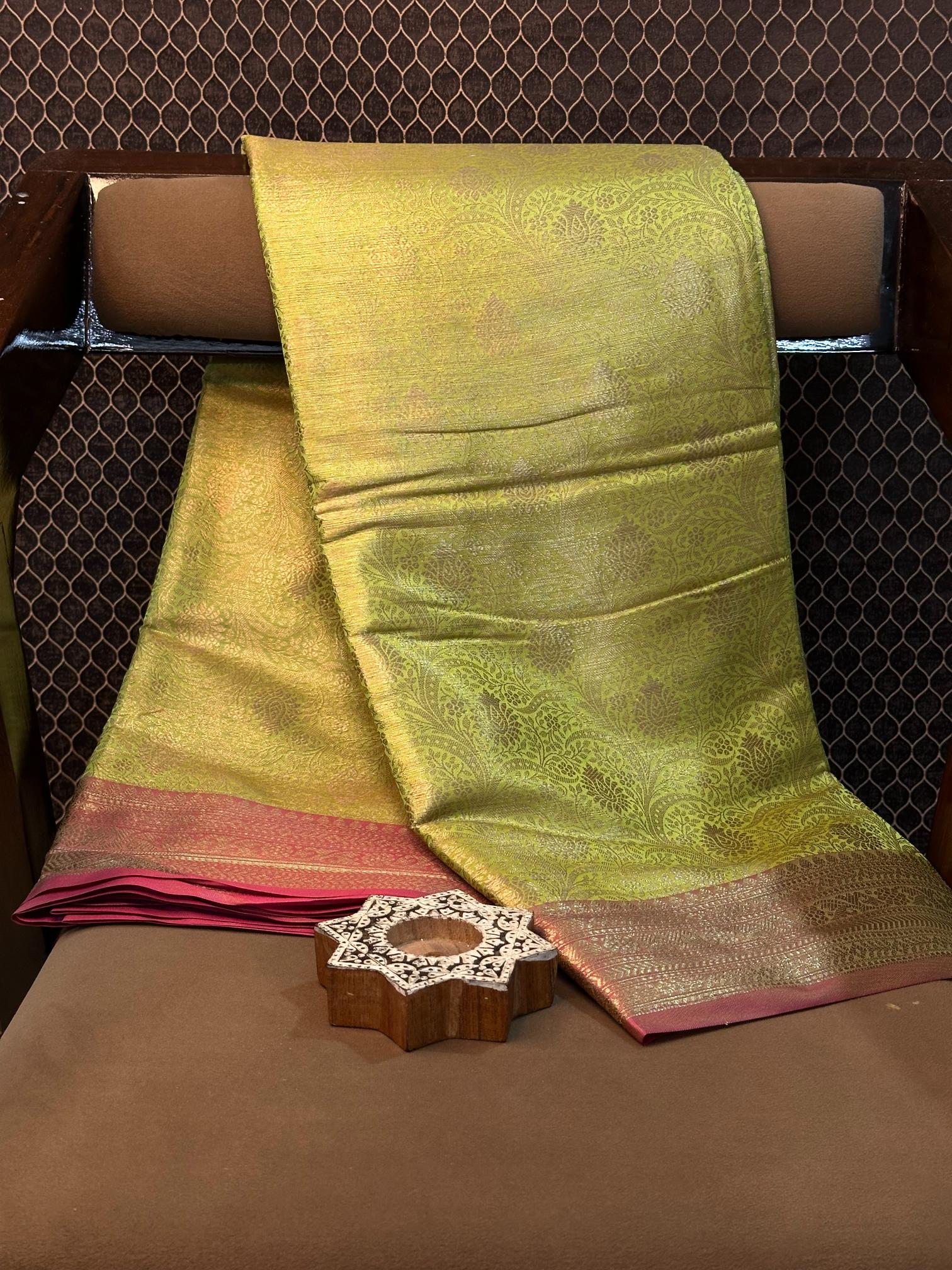 Eccentric Zari Weave Softsilk Heritage Banarasi Saree