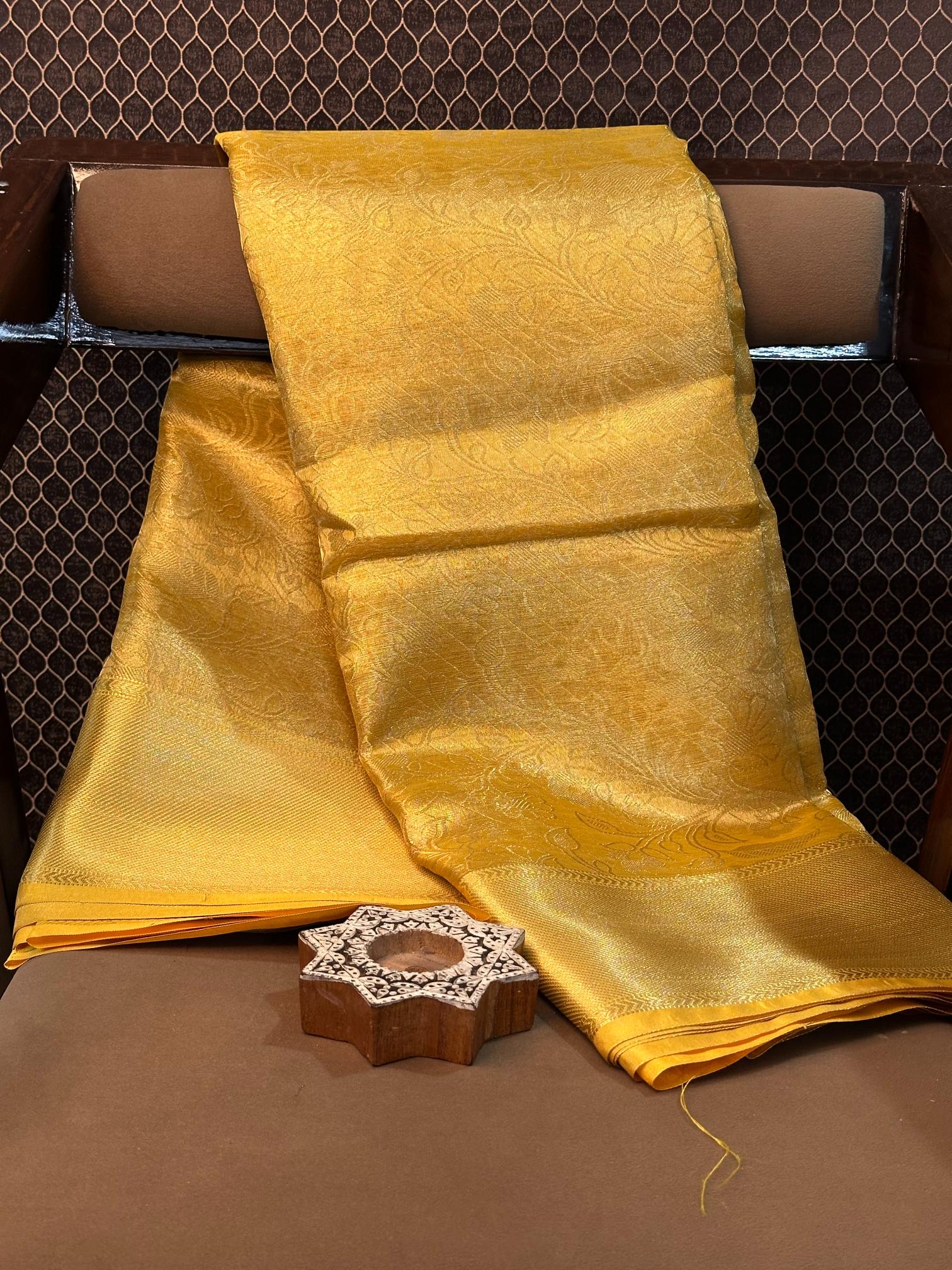 Eccentric zari weave Softsilk Banarasi saree