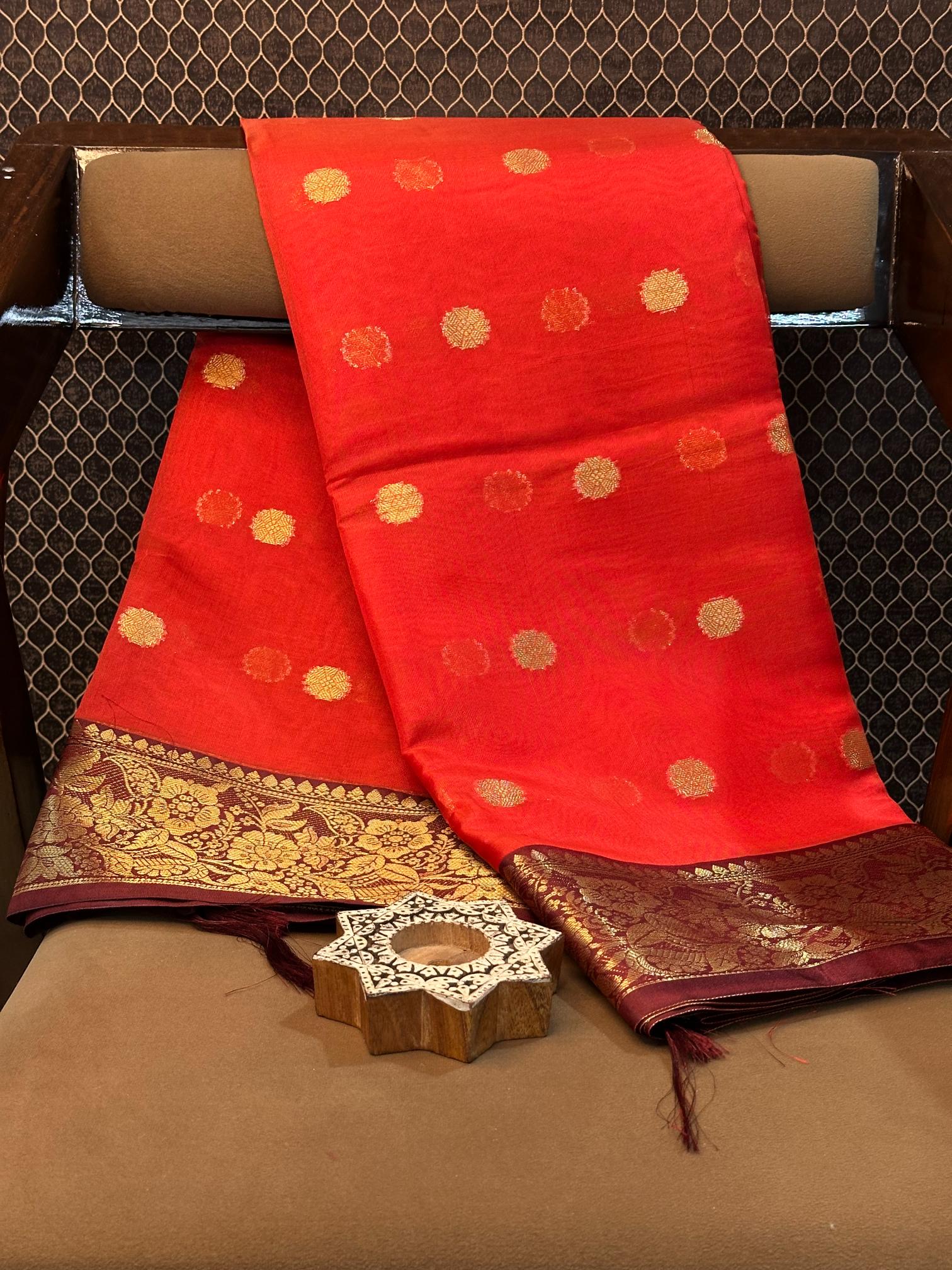 Eccentric zari weave Softsilk Banarasi saree