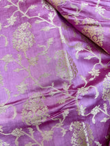 Pastel Pink Pure Chiniya Silk Banarasi Saree