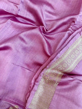 Bright Pink Pure Chiniya Silk Banarasi Saree