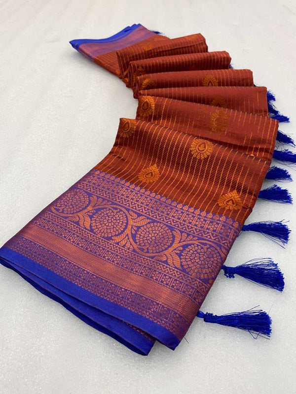 Handloom Inspired Softsilk banarasi saree