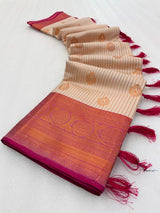 Handloom Inspired Softsilk banarasi saree