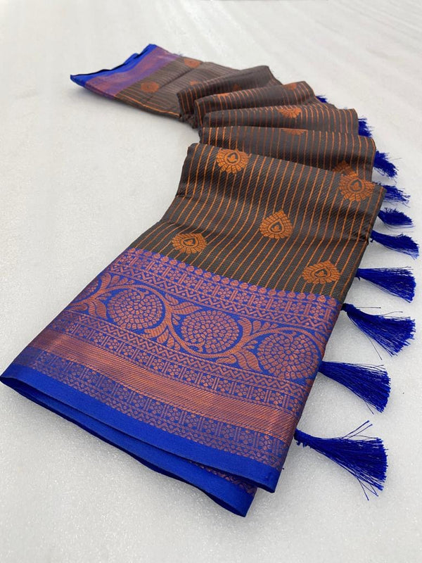 Handloom Inspired Softsilk banarasi saree