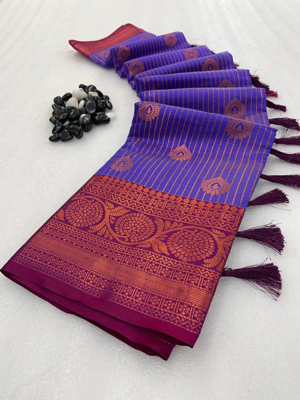 Handloom Inspired Softsilk banarasi saree