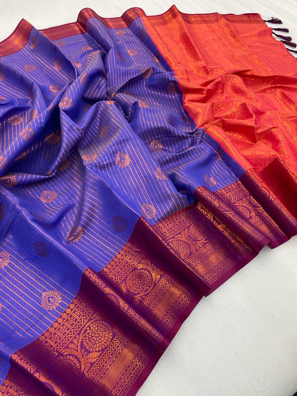 Handloom Inspired Softsilk banarasi saree