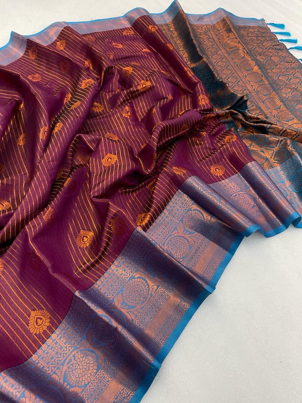 Handloom Inspired Softsilk banarasi saree