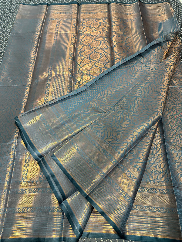 Beautiful Soft Cotton Zari Buta Banarasi Saree