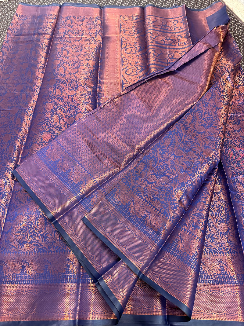 Beautiful Soft Cotton Zari Buta Banarasi Saree