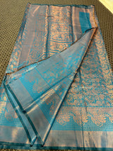 Beautiful Soft Cotton Zari Buta Banarasi Saree