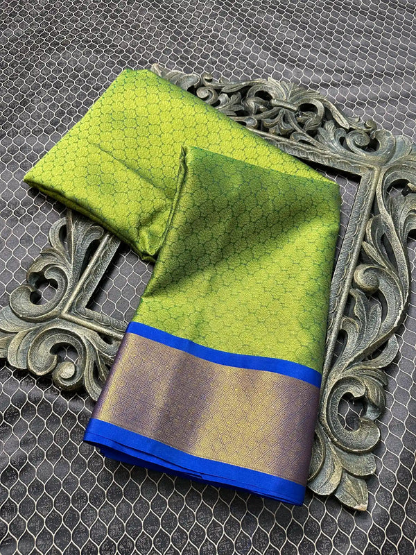 Beautiful Soft Cotton Zari Buta Banarasi Saree