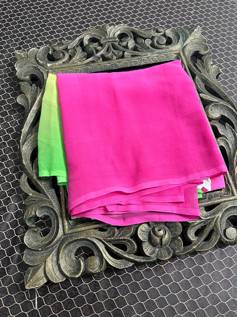 Beautiful Soft Cotton Zari Buta Banarasi Saree