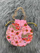 Embroidered Women's Potli Bags 