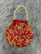 Embroidered Women's Potli Bags 