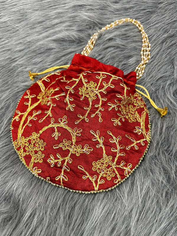 Embroidered Women's Potli Bags 