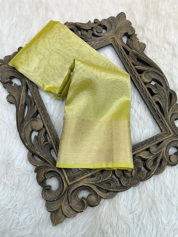 Jahnvi Kapoor Inspired Tissue Silk Saree