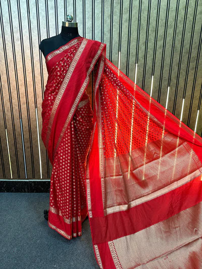 Red Colour Warm Silk Saree