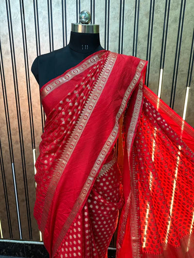 Red Colour Warm Silk Saree