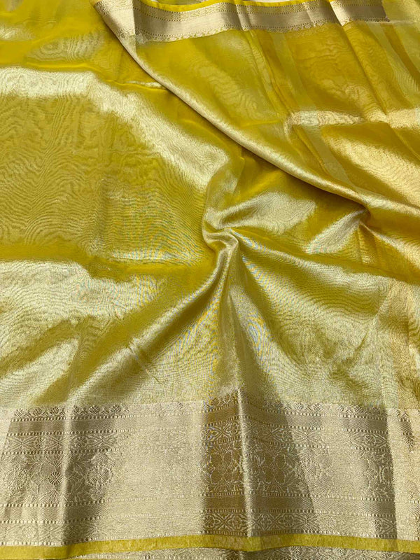 Jahnvi Kapoor Inspired Tissue Silk Saree