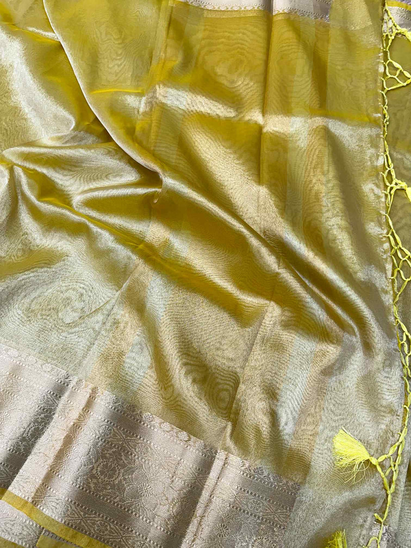 Jahnvi Kapoor Inspired Tissue Silk Saree