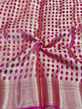 Pink Pure Tissue Silk Banarasi Saree