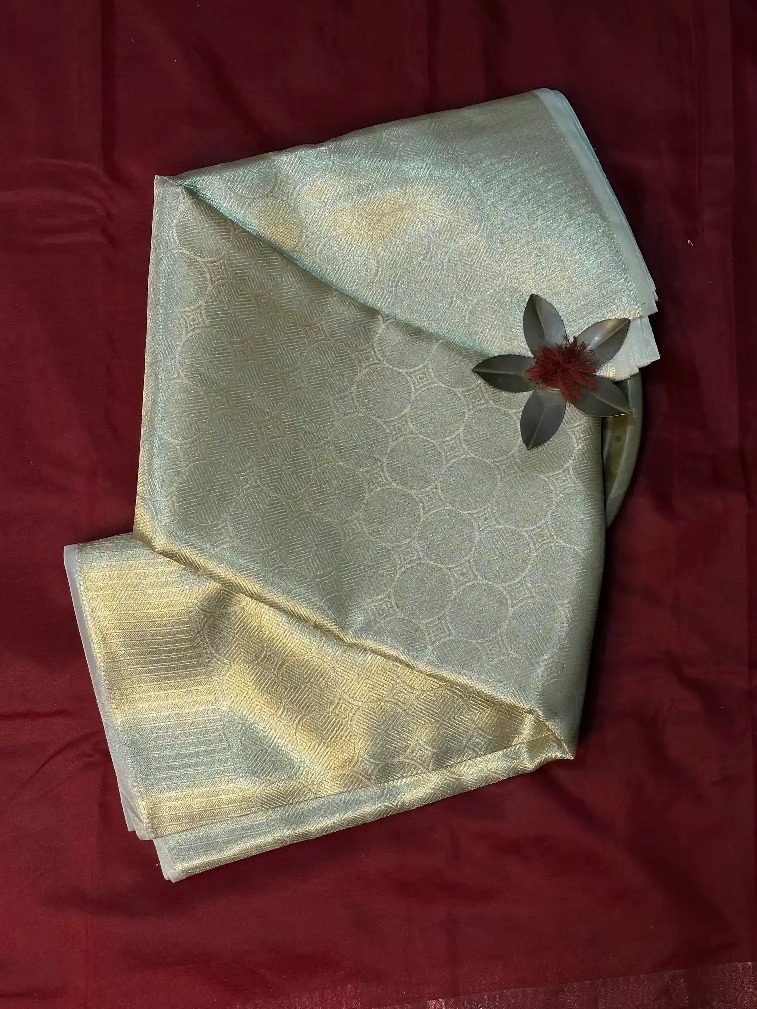 Premium Embossed Weave Softsilk Banarasi Saree