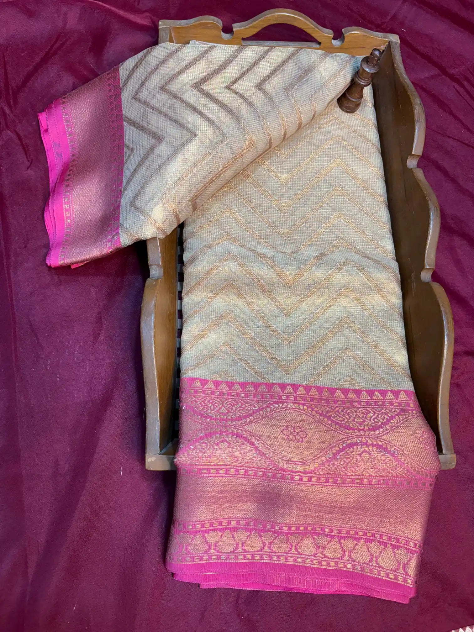 Premium Embossed Weave Softsilk Banarasi Saree
