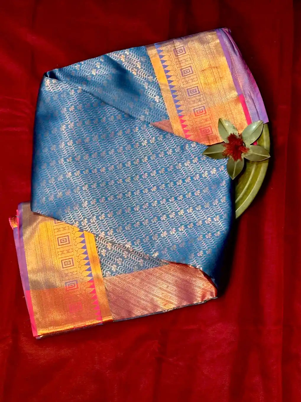 Premium Embossed Weave Softsilk Banarasi Saree
