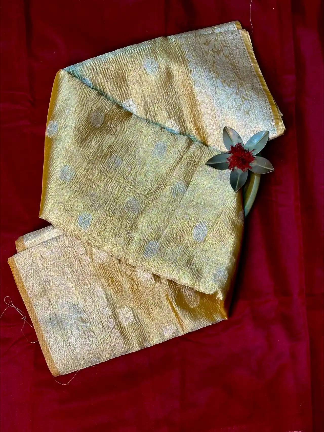 Premium Embossed Weave Softsilk Banarasi Saree