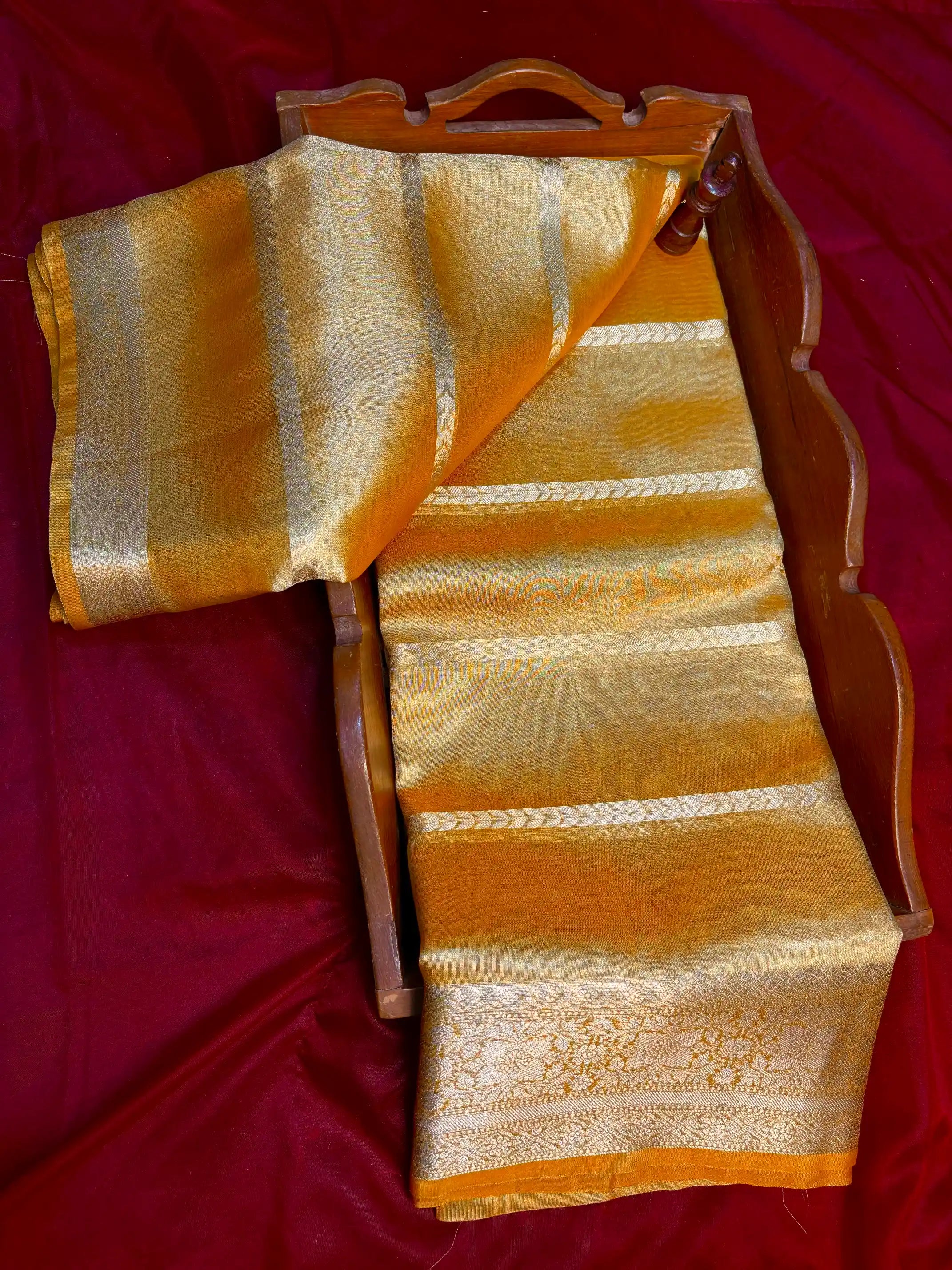 Premium Embossed Weave Softsilk Banarasi Saree