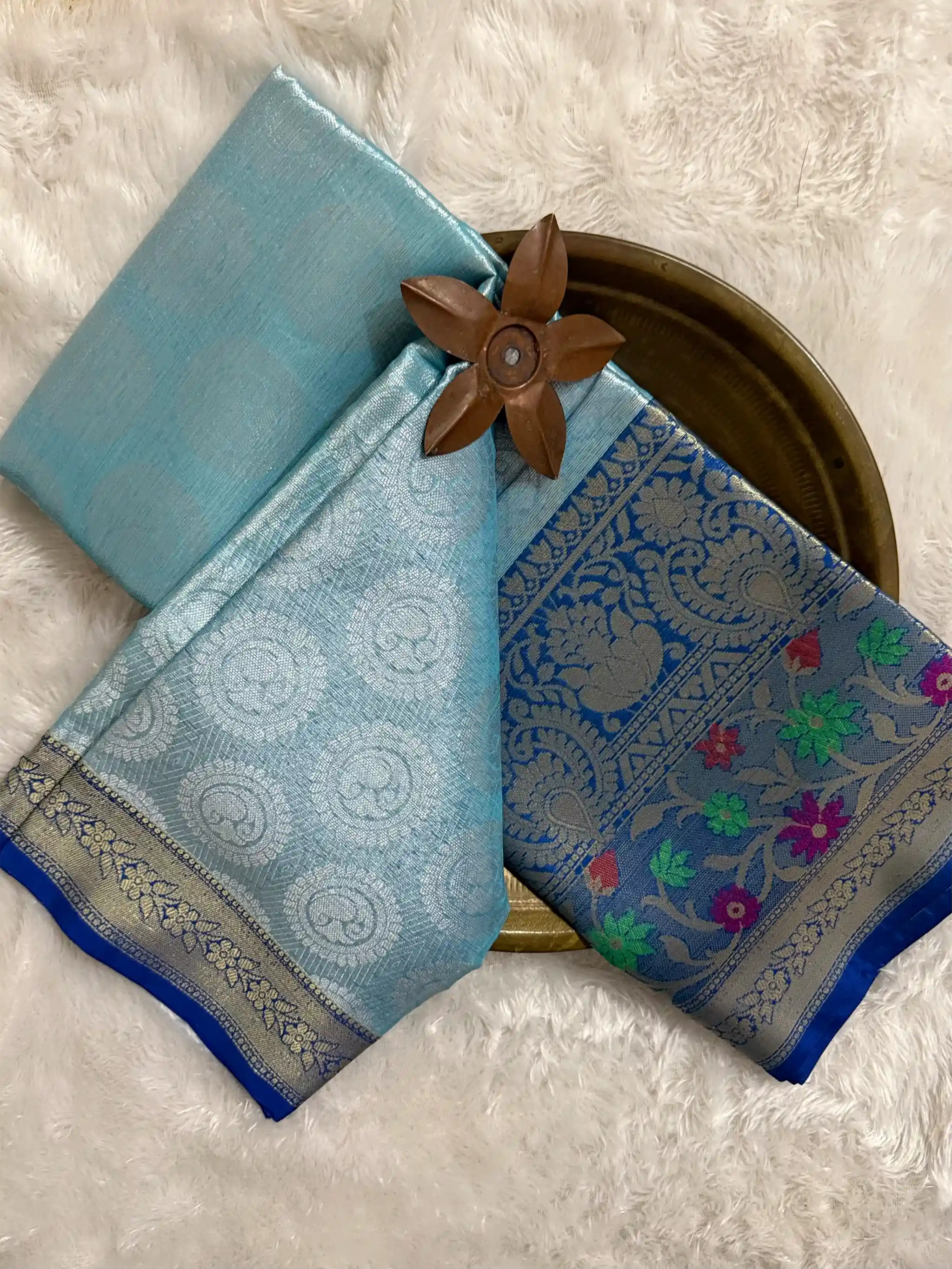 Premium Embossed Weave Softsilk Traditional Banarasi Saree